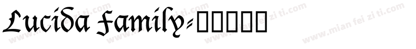 Lucida Family字体转换